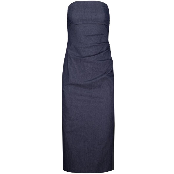 Naomi Strapless Denim Dress