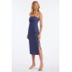 Naomi Strapless Denim Dress