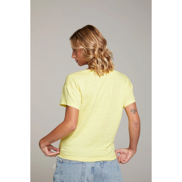 Linen V-Neck Tee