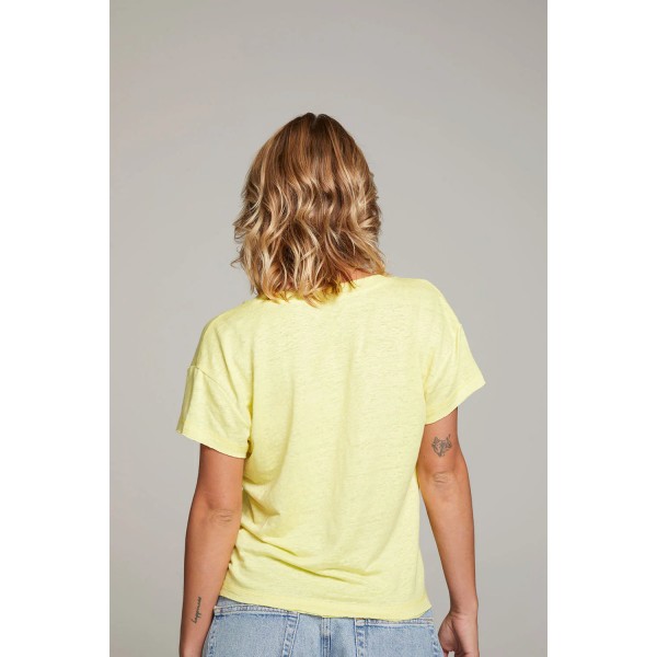 Linen V-Neck Tee