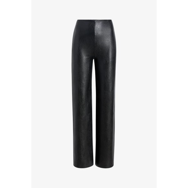 Faux Leather Wide Leg Pant