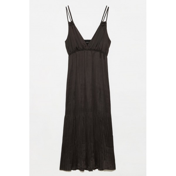 Ossani Pleat Maxi Dress
