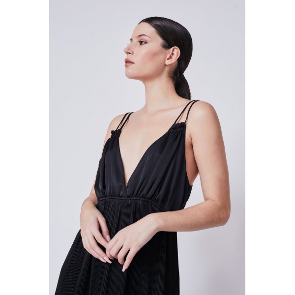 Ossani Pleat Maxi Dress