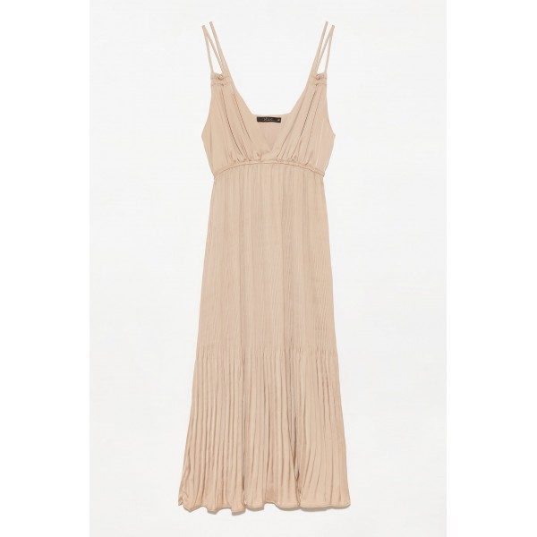 Ossani Pleat Maxi Dress