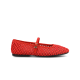 The Hummingbird - Mary Jane Red Openweave The Hummingbird - Mary Jane Red Openweave