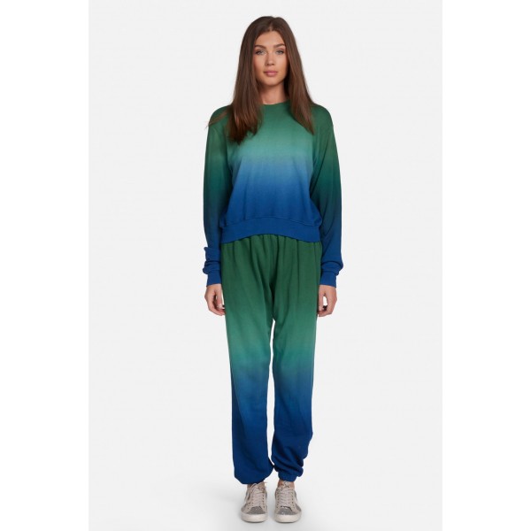 Exon Crop Ombre Sweatshirt