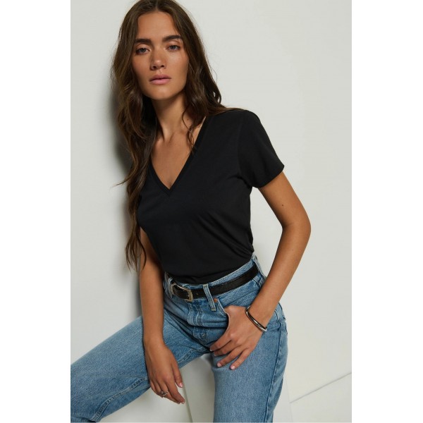 Blair Slim V Neck Tee