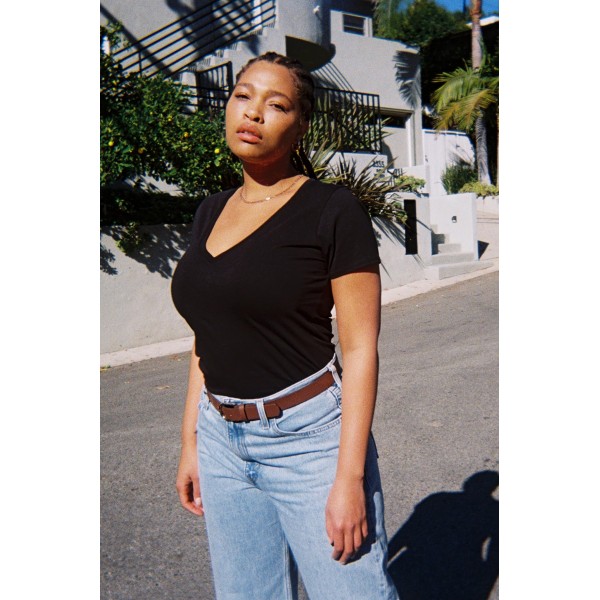 Blair Slim V Neck Tee