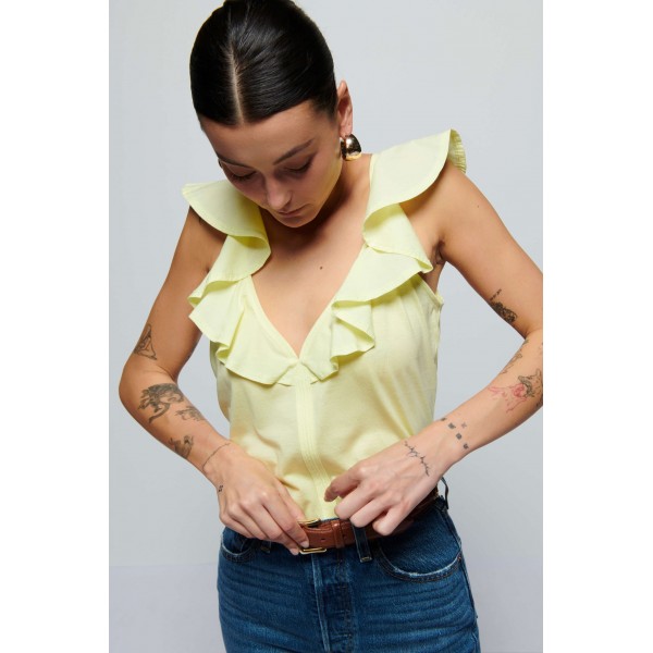 Neah Ruffle Tank Top
