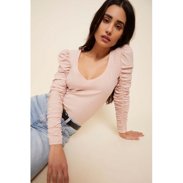 Renee Shirred V neck Renee Shirred V neck