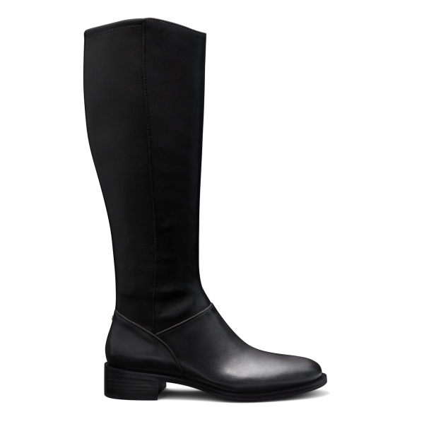 The Starling Tall Boot - Black Leather