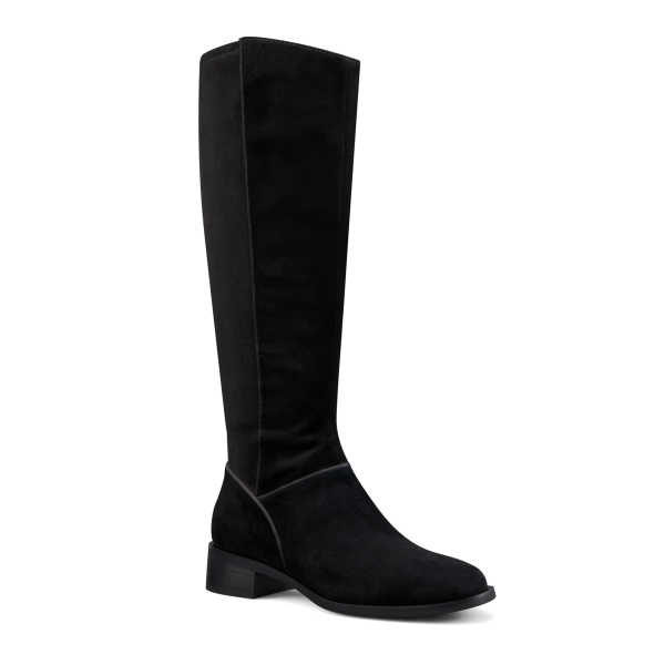 The Starling Tall Boot - Black Suede