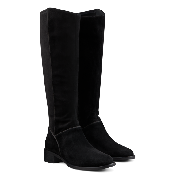 The Starling Tall Boot - Black Suede