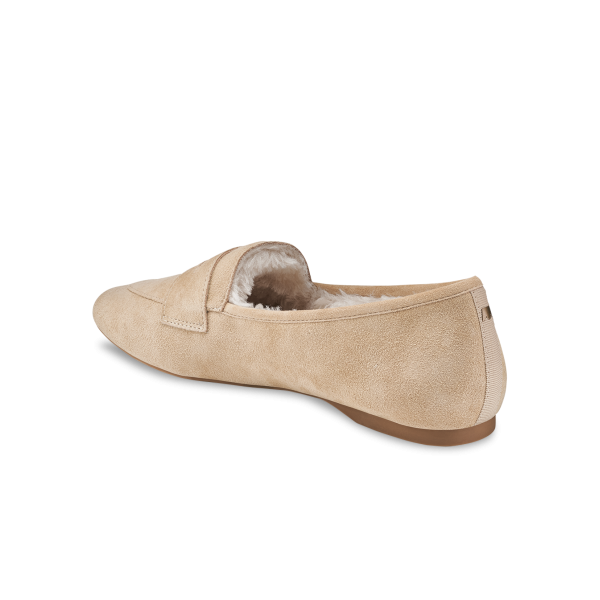 The Vesper - Biscuit Suede Faux Fur