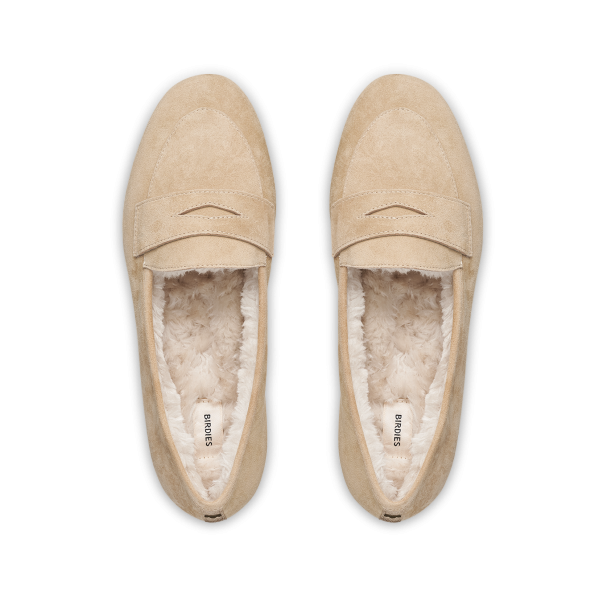 The Vesper - Biscuit Suede Faux Fur